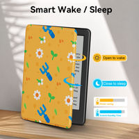 Azzsy Custom Kindle Kobo E-Reader Protective Cover Penutup Pelindung dengan Penutupan Magnetik Smart Wake Sleep dan Tali Pegangan