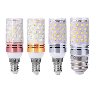 مصباح LED صغير E14, مصباح LED الذرة مع توفير الطاقة الأبيض الدافئ 2835 SMD LED 5W 7W 9W 12W