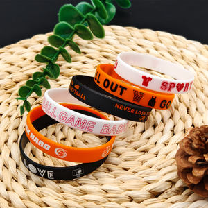 Muñequera de baloncesto, pulsera de goma para fiesta de baloncesto, regalo de equipo de baloncesto adecuado para hombres y mujeres, pulsera de silicona - Product Image 3