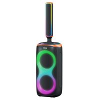 Altavoz Amplificado 100% Party Box Ultimate de 1100 W con 2 Micrófonos Inalámbricos, Garantía de 1 Año, Columna de Sonido