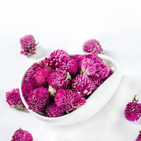 Teh Bunga Gomphrena Globosa Ungu Kering Berkualitas Tinggi Grosir, Teh Rasa Bunga Amaranth Ungu Alami