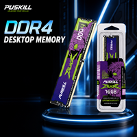 PUSKILL Desktop RAM DDR4 16GB 32GB 2666MHz 3200MHz CL19 UDIMM Unbuffered High Compatibility Low Latency Desktop Memory Module