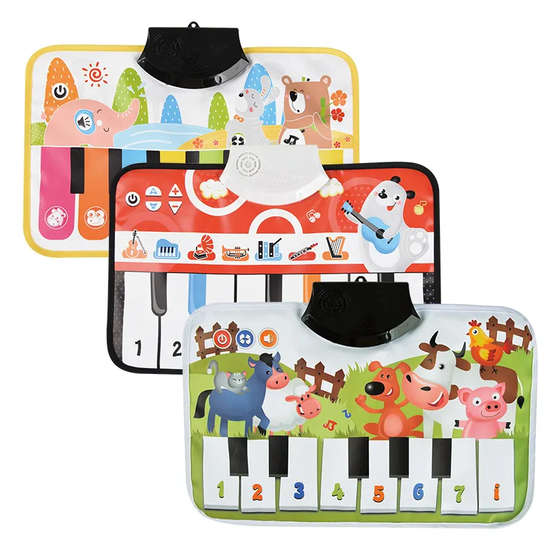 Customized Electronic Baby Gifts Toys Musical Piano Keyboards Fitness Play Mat