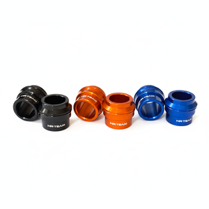 Per KTM SX-F 250 13-22 distanziali ruota posteriore blu 20mm e 15mm cromati in lega/alluminio - Product Image 1