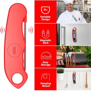 Termómetro Digital para Carne, Resistente al Agua, Lectura Instantánea, Plegable, para Cocina y Barbacoa, Venta al Por Mayor - Product Image 4
