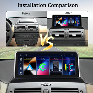 Sistema de Navegación LELV para Automóvil con Sistema <span class=keywords><strong>Linux</strong></span> para BMW X3 E83, Reproductor de Video Carplay de 10.25 Pulgadas, 2005-2008, Android Auto - Product Image 2