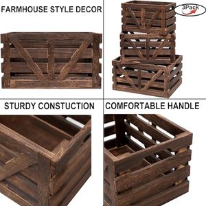 Kit de caisses gigognes multifonctionnelles en bois modernes sur mesure pour usine, OEM ODM, sac à poignée sur mesure, écologique, portable, décoratif - Product Image 4
