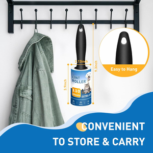 <span class=keywords><strong>Cepillo</strong></span> Removedor de Pelo de Mascotas Extra Pegajoso para Eliminar el Pelo de Perros y Gatos, Rodillo Manual de Plástico para Limpieza del Hogar y Eliminación de Polvo - Product Image 2