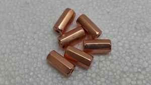 Perles en cuivre massif facettées de 12 mm pour la fabrication de bijoux, entretoises pour bracelets, colliers, artisanat, fournitures de perlage et accessoires de bricolage - Product Image 2