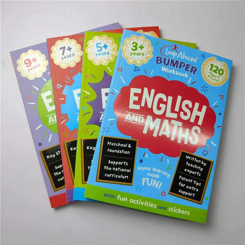 Libro DE TRABAJO preescolar de inglés y matemáticas para niños, libros de actividades para niños, libros educativos para niños