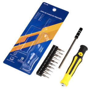 Cel-09 <b>Precision</b> <b>Screwdriver</b> <b>Set</b> 10 Bits Chrome Vanadium Steel For Mobile Phone Repair Tools - Product Image 4