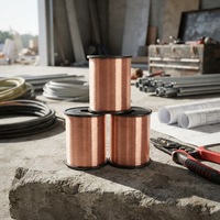 Fil de cuivre recouvert d'aluminium de haute qualité (CCA/CCAM/CCAA) 0,15 mm et 0,18 mm pour utilisation en extérieur