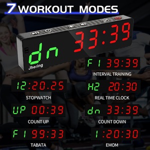 Mini <span class=keywords><strong>cronómetro</strong></span> LED para entrenamiento deportivo, <span class=keywords><strong>cronómetro</strong></span> magnético HIIT <span class=keywords><strong>TABATA</strong></span>, Fitness, con batería, portátil - Product Image 3