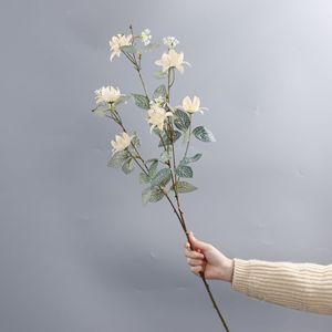 Ramo Decorativo <span class=keywords><strong>de</strong></span> Plástico para Decoración del Hogar, Oficina y Jardín, Ramo <span class=keywords><strong>de</strong></span> Loto Hecho a Mano para el Día <span class=keywords><strong>de</strong></span> la Madre, Flores Artificiales Ligeras - Product Image 3