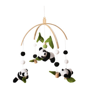 Xu Hướng Handmade Cảm Thấy Sao Đám Mây Mặt Trăng Mơ Ước Treo Đồ Chơi Bé Crib Di Động Với Vật Liệu Tự Nhiên - Product Image 1