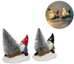 Décorations <span class=keywords><strong>de</strong></span> Noël LED Lumineuses pour Intérieur/Extérieur : Renne Traînant Chariot, Père Noël, <span class=keywords><strong>Bonhomme</strong></span> <span class=keywords><strong>de</strong></span> <span class=keywords><strong>Neige</strong></span> – Blanc Chaud 2700K, IP20, DC6V, Facile à Installer - Product Image 5
