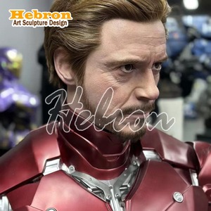Vente flash - Décoration d'intérieur et d'extérieur - Sculpture en fibre de verre grandeur nature - Buste de Tony Stark en résine - Statue <span class=keywords><strong>Marvel</strong></span> - Product Image 4