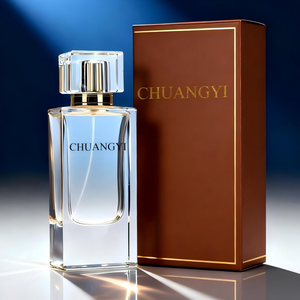 Botol parfum kosong kustom 50 ml dan 100 ml, botol semprot parfum kaca transparan persegi panjang mewah 50 ml - Product Image 2