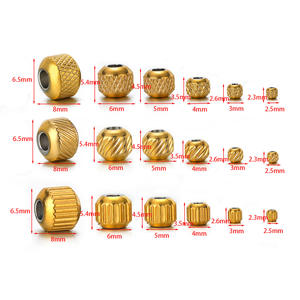 <span class=keywords><strong>Lovestory</strong></span> E372 Cadenas Sueltas Chapadas en Oro de 18k, Varios Tamaños, Patrón de Cuadrícula y Rayas Verticales, Venta al por Mayor de Joyería de Acero Inoxidable para Fabricación - Product Image 5