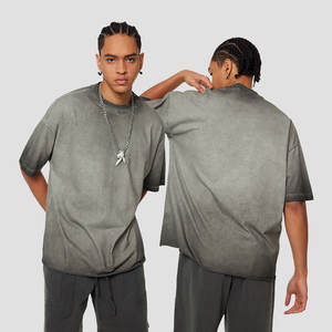 Diseño personalizado Plain Men Oversized Heavyweight Cotton Vintage Wash Camisetas Washed Tees Unisex - Product Image 1