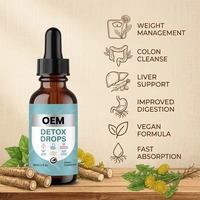 Grossiste OEM – Nouvelles Gouttes Liquides Détoxifiantes Multifonctionnelles aux Herbes Naturelles pour le Nettoyage du Côlon et du Foie – Compléments Santé pour la Perte de Poids chez l'Adulte