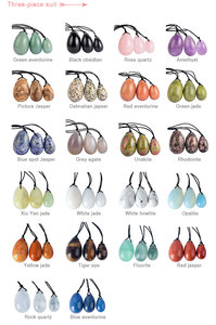 Wholesale 49mm*35mm Natural <strong>Jade</strong> <strong>Stone</strong> Yoni Eggs Set Three Size <strong>Jade</strong> Eggs in Set Custom <strong>Jade</strong> Yoni Eggs for Women - Product Image 6