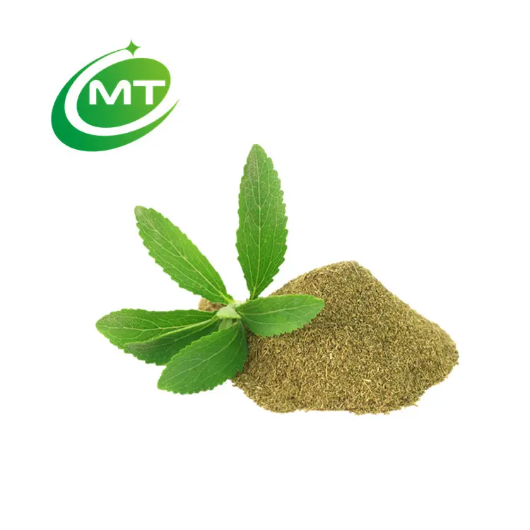 Hochwertiges organisches grünes Stevia-Blatt pulver Kostenlose Probe Bio-Stevia-Extrakt pulver Stevia rebau diana Pulver masse