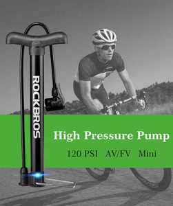 ROCKBROS Bomba de Alta Presión Personalizada, Mini Inflador de Bicicleta, Bomba Portátil para Bicicleta de Montañ<span class=keywords><strong>a</strong></span>, Neumático de Suelo, Bomba de Aire para Pie - Product Image 6