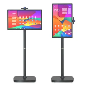 Android 12 System Samert Tvs 21.5 /24/27/32 Inch Display LCD Touch Screen Tv Standing Wireless 6 Hours Move At Will