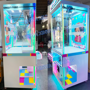 Renkli ışıklar büyük pençe makinesi jetonla çalışan atari makinesi oyun tahtası ödül aperatif peluş oyuncaklar otomat satılık meksika - Product Image 5