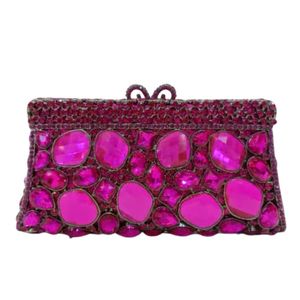 Popular <span class=keywords><strong>bolso</strong></span> de noche de cristal, <span class=keywords><strong>bolso</strong></span> de mano con diamantes huecos de Metal para mujer, <span class=keywords><strong>bolso</strong></span> de mano dorado hecho a mano de lujo con diamantes de imitación, <span class=keywords><strong>bolso</strong></span> de mano para <span class=keywords><strong>fiesta</strong></span> - Product Image 5
