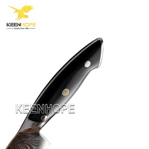 Dao Đầu Bếp 8 Inch Họa Tiết Xương Cá Bằng Thép Damascus 67 Lớp Tuyệt Đẹp Bộ Dao Nhà Bếp Damascus Tay Cầm Lõi G10 10Cr15CoMoV - Product Image 3