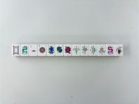 Ubin Mahjong Amerika Modern Berukir 160PCS Mewah 4-Lapisan 32mm Set Akrilik Merah Hijau Poker Portabel Tahan Lama Pengiriman Gudang