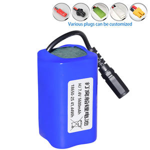 高容量 7.4V 5600mAh 18650 锂离子充电电池组，安全保护，适用于遥控飞机、船模型、玩具 - OEM 定制 - Product Image 6