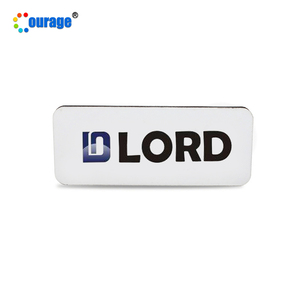 Blancs de sublimation Courage badge d'étiquette de nom numérique mdf étiquettes de nom d'identification magnétiques aimant vierge - Product Image 4