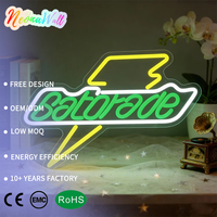Enseigne néon style Gatorade pour propriétaires de bars de jeux Neonawall, lumière néon LED USB à intensité variable pour salle de jeux, bar, club, décoration murale
