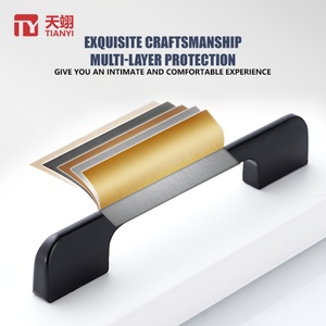 Modern Style Aluminum Alloy Pull Handle Furniture <b>Hardware</b> for Kitchen Cabinets Dresser Bedroom <b>Wardrobe</b> Drawers - Product Image 2