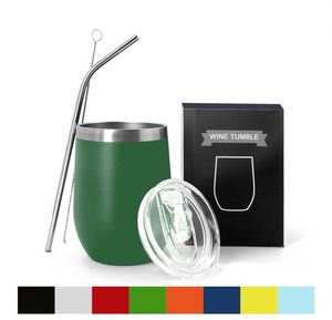 Taza de Viaje con Aislamiento al Vacío de Doble Pared, Diseño de Huevo, 12 oz, Acero Inoxidable 18/8 de Grado Alimenticio, para Agua, Café, Vino - Product Image 3