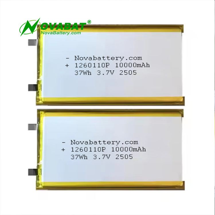 Высокая мощность 10000 мАч 37Wh 3,7 V LiPo аккумулятор LP1260110 3,7 V литий-полимерный перезаряжаемый цифровой продукт для использования в ноутбуке