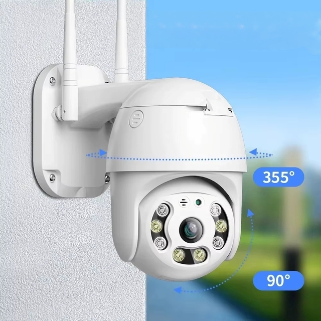 Solar Powered Outdoor PTZ Security Camera with 4G WiFi IP65 Waterproof 32/64/128G Storage & Cloud Storage for Home