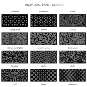 Thiết kế thời trang laser cắt thép tấm trang trí rỉ sét miễn phí nhôm lan can cho ban công - Product Image 5