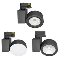 Projecteur de piste LED à tête mobile réglable RONSE 12W 20W 30W 40W Zoomable Cob Chip pour musée et galerie modernes