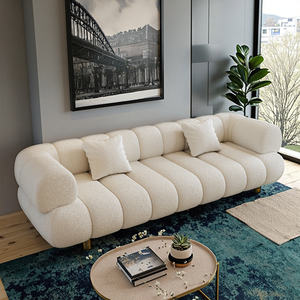Sofá moderno de veludo macio verde, conjunto de sofá secional modular para sala de estar, apartamento e hotel, <span class=keywords><strong>3</strong></span> lugares - Product Image 1