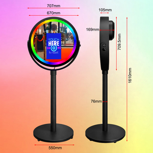 Miroir selfie rond DSLR avec écran tactile et <span class=keywords><strong>logiciel</strong></span> <span class=keywords><strong>gratuit</strong></span> pour les mariages, les fêtes et les événements - Product Image 6