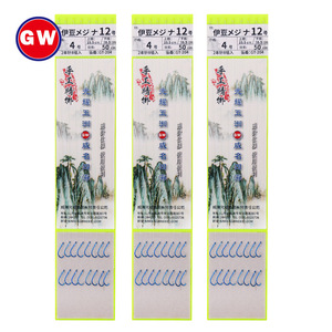 ชุดเบ็ดตกปลาแบบคู่ Guangwei Izu ผูกด้วยมือด้วยสาย Sunline ของญี่ปุ่น สำหรับตกปลาคาร์พใต้น้ำ - Product Image 4