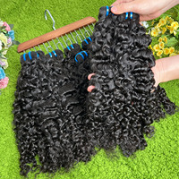 Lot de Cheveux Naturels Bruts Cambodgiens 15A, Provenant d'un Donneur Unique, Cuticules Alignées, Bouclés Birmans, Fournisseur de Lots de Cheveux Humains Bruts Vietnamiens