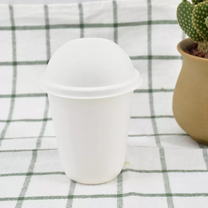 Vaso Desechable Biodegradable <span class=keywords><strong>de</strong></span> Bagazo <span class=keywords><strong>de</strong></span> <span class=keywords><strong>Caña</strong></span> <span class=keywords><strong>de</strong></span> Azúcar <span class=keywords><strong>de</strong></span> 8 oz, Sin Recubrimiento, para Bebidas Calientes, Diseño Floral, <span class=keywords><strong>Blanco</strong></span>/Natural - Product Image 4