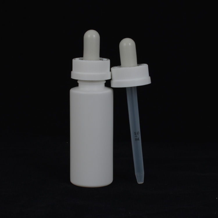 1 ml plastic cap minoxidil dropper, child resistant dropper cap