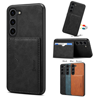 Étui portefeuille vintage en cuir PU avec béquille horizontale, coque de téléphone antichoc pour Samsung Galaxy S26 / S25 Series