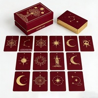 Cartes Oracle personnalisées avec impression recto-verso et gaufrage, design personnalisé, cartes de tarot avec boîte